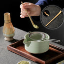 Axyaa Bamboo Tea Set: Whisk, Spoon, Brush - Traditional Chinese & Japanese Teaware