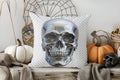 Axyaa Vintage Damask & Skull Pattern Pillow Cover for Sofa, Bedroom & Car