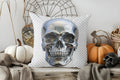 Axyaa Vintage Damask & Skull Pattern Pillow Cover - Stylish Cushion for Sofa, Bedroom, Car