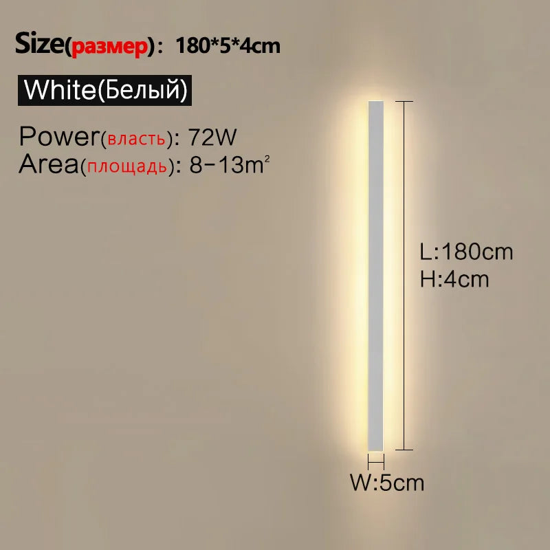 Axyaa Waterproof Outdoor Wall Light Garden LED Modern Nordic Living Room TV Background IP65 Wall Washer
