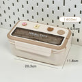 Axyaa Kawaii Bento Box for Girls: Portable, Microwave-safe Food Storage Container with Compartments