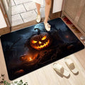 Axyaa Halloween Ghost Face Pumpkin Lantern Floor Mat