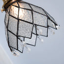 Axyaa Glass LED Pendant Lights Copper Nordic Style Modern Hanging Lamp
