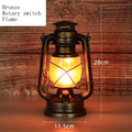 Axyaa Retro Rechargeable Lantern with Remote Control - Bronze LED Table Lamp