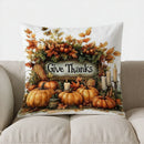 Axyaa Fall Lantern & Autumn Floral Pillow Cover