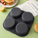 Axyaa Silicone Hamburger Mold - High-Temperature Resistant Baking Tool & Bread Mold