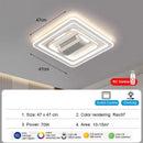 Axyaa Smart LED Ceiling Fan Light for Modern Home Decor, Remote Control Included