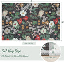 Axyaa Retro Floral Print Soft Living Room Carpet - Nordic Style Bedside Rug