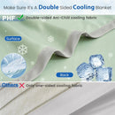 Axyaa Double Sided Ice Silk Cooling Blanket - Lightweight & Smooth Cold Quilt