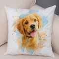 Axyaa Watercolor Dog Pillow - Cozy Pet Animal Pillow for Home Sofa