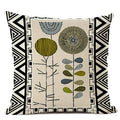 Axyaa Geometric Cushion Cover 45x45cm Linen Abstract Design Pillow