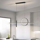 Axyaa Nordic Strip Pendant Lamp | Minimalist Modern Chandelier for Dining Room & Bar Counter