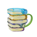 Axyaa Glass Book Mug Hand-painted Water Crystal Living Room Decor