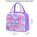 Axyaa Kids Bento Lunch Bag with Aluminum Foil - Large Capacity & Fresh-Keeping