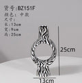 Axyaa Zebra Stripes Ceramic Vase Small Mouth Flower Arrangement Hydroponic Vase