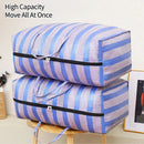 Axyaa Stripe Quilt Blanket Storage Bag Wardrobe Organizer & Tote