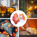 Axyaa Halloween LED Light String: Maple Pumpkin Fairy Garland for Festive Decor