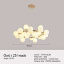 Axyaa Glass Chandelier Pendant Light for Living Room Kitchen Bar Decor