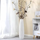 Axyaa 24" Ceramic Tall Floor Vase: Modern Home Decor for Living Room, Bedroom