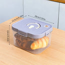 Axyaa Clear Bread Box Container: Large Capacity Airtight Crisper for Kitchen Storage
