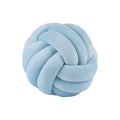 Axyaa Velvet Knot Ball Pillow: Round Handmade Decor Cushion