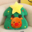 Axyaa Christmas Tree Plush Pillow - Soft Sofa Cushion Gift