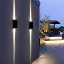 Axyaa Modern Waterproof 6W 12W LED Wall Lights, Up and Down Indoor Outdoor Wall Lamps
