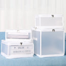 Axyaa Large Folding Storage Box for Cosmetics, Shoes, Clothes - Washable & Moisture-Proof