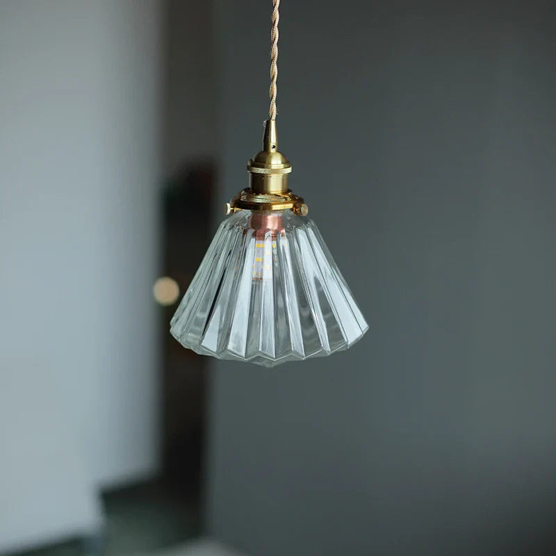 Axyaa Clear Glass LED Hanging Chandelier Pendant Lamp