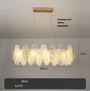 Autumn Leaves Glass LED Pendant Light by Axyaa, Dimmable Art Deco Hanging Lamp