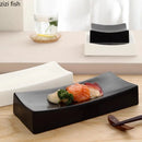 Axyaa Ceramic Sushi Plate Set - Molecular Cuisine & Dessert, Sashimi, Cake Specialty Plates