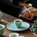 Axyaa Dragon Art Ceramic Pot Bearing Plate for Kung Fu Tea Set
