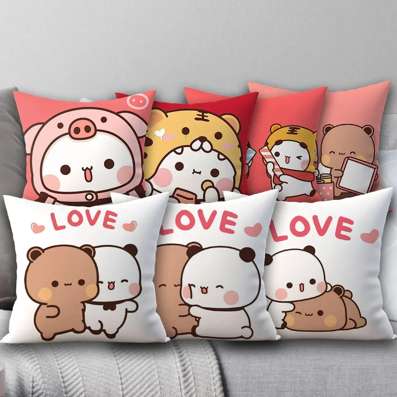 Axyaa 45x45 Cushion Cover, Cute Square Pillowcase, Birthday Wedding Gift