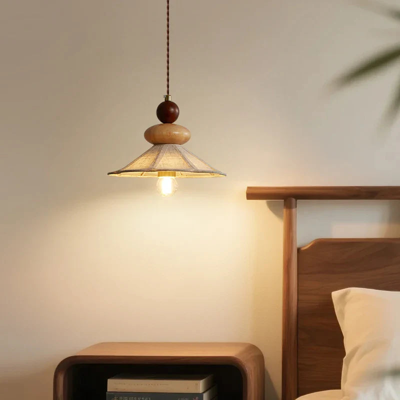Axyaa Wood Pendant Chandelier for Home Decor and Mood Lighting