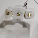 Marble LED Wall Light Dimmable Brass Gold Sconce by Axyaa