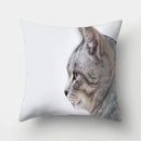 Cute Cat Print Cushion Cover for Sofa Decor by Axyaa