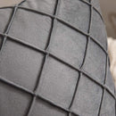 Axyaa Dark Gray Velvet Plaid Pillowcases - Nordic Home Decor Sofa Cushion Cover