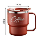 Axyaa Double-Wall Stainless Steel Coffee Mug with Lid, Spill-Proof Travel Cup