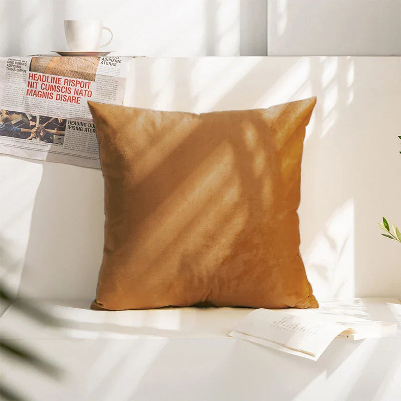 Luxurious 45*45cm Velvet Cushion Cover by Axyaa: Soft Pillowcase for Sofa & Living Room
