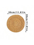 Woven Seagrass Wall Basket Axyaa Rustic Boho Home Decor Farmhouse Round Baskets