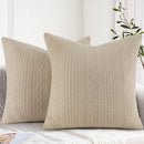 Axyaa Decorative Lumber Throw Pillow Covers - Set of 2