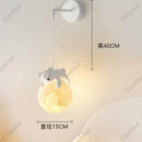 Axyaa Moon Cartoon Animal LED Pendant Light for Children's Bedroom