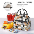 Axyaa Cute Cats Thermal Lunch Bag: Insulated Bento Tote for School & Office