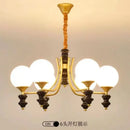 Axyaa Magic Bean LED Chandelier Walnut Wood Pendant Lamp Home Decor Light