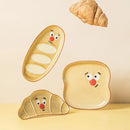 Axyaa Clown Ceramic Plate: Creative Irregular Home Dessert Snack Bread Plate