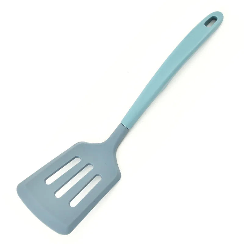 Axyaa Silicone Turner Set - Nordic Style, Large Spatula for Cooking and Frying