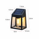 Axyaa Solar Wall Light Outdoor Waterproof Pathway Fence Lamp Yard Decoration