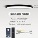 Axyaa Smart LED Ceiling Light - Ultra-thin Dimmable Lighting for Bedroom & Living Room