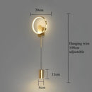Axyaa Minimalist LED Wall Lamp for Bedroom and Living Room Lighting
