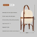 Axyaa Modern LED Wood Floor Lamp for Living Room Bedroom Study Glass Table Light